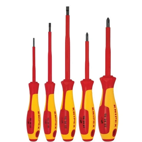 KNIPEX 00 20 13 5-Piece 1000V Screwdriver Set