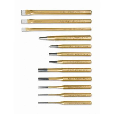 KNIPEX 9R 400 012 12-Piece Punch & Chisel Set
