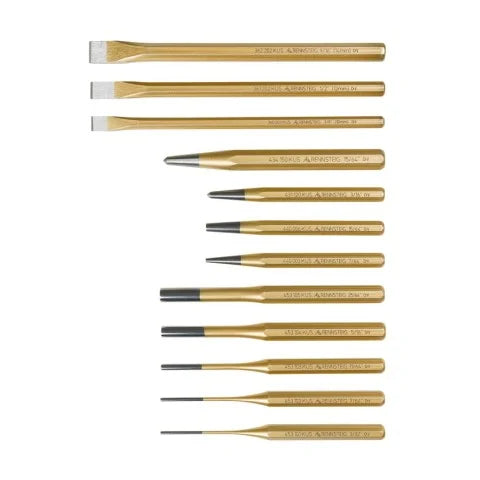KNIPEX 9R 400 012 12-Piece Punch & Chisel Set