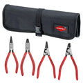 KNIPEX 00 19 56 4-Piece Snap Ring Pliers Set