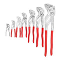 KNIPEX 9K 00 80 167 US 7-Piece Pliers Wrench Set