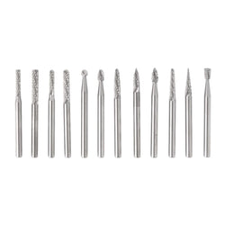 KnKut 12 Piece Carbide Burr Set with 1/8" Shanks