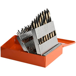 KnKut 15 Piece Mechanics Length Step Point Drill Bit Set 1/16"-1/2" by 32nds