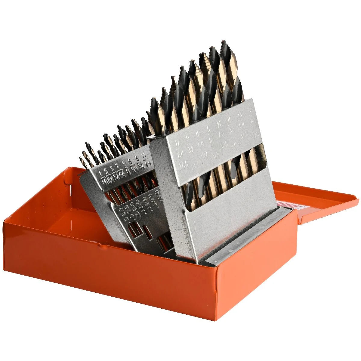 KnKut 15 Piece Mechanics Length Step Point Drill Bit Set 1/16"-1/2" by 32nds