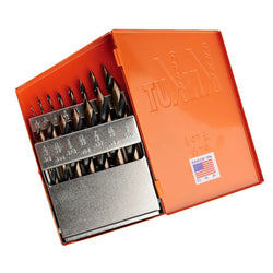 KnKut 15 Piece Mechanics Length Step Point Drill Bit Set 1/16"-1/2" by 32nds