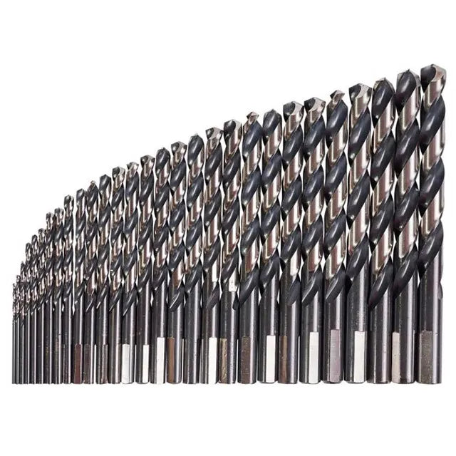 KnKut 29 Piece Jobber Length Drill Bit Set 1/16"-1/2" by 64ths