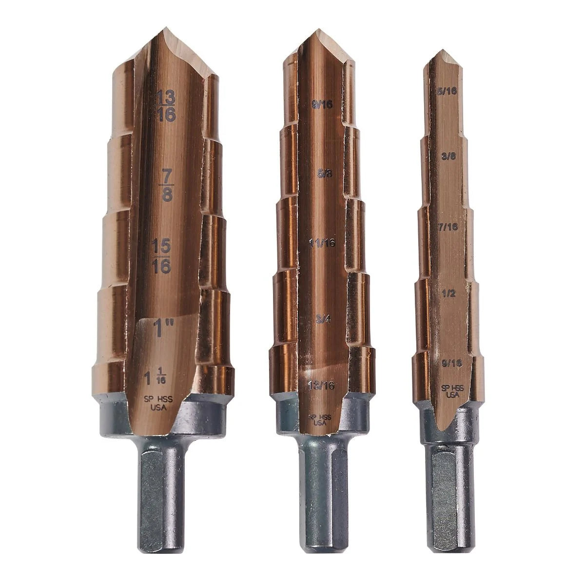KnKut 3pc Hole Expansion Step Reamer Set