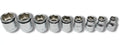 3/8 Sq. Dr. Nut-Grip, SAE, Socket Set - 9 pieces