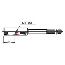 1/4 Hex Dr. Nut Setter  10mm 6 point Length 150mm Slide Magnet