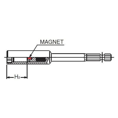 1/4 Hex Dr. Nut Setter  10mm 6 point Length 150mm Slide Magnet