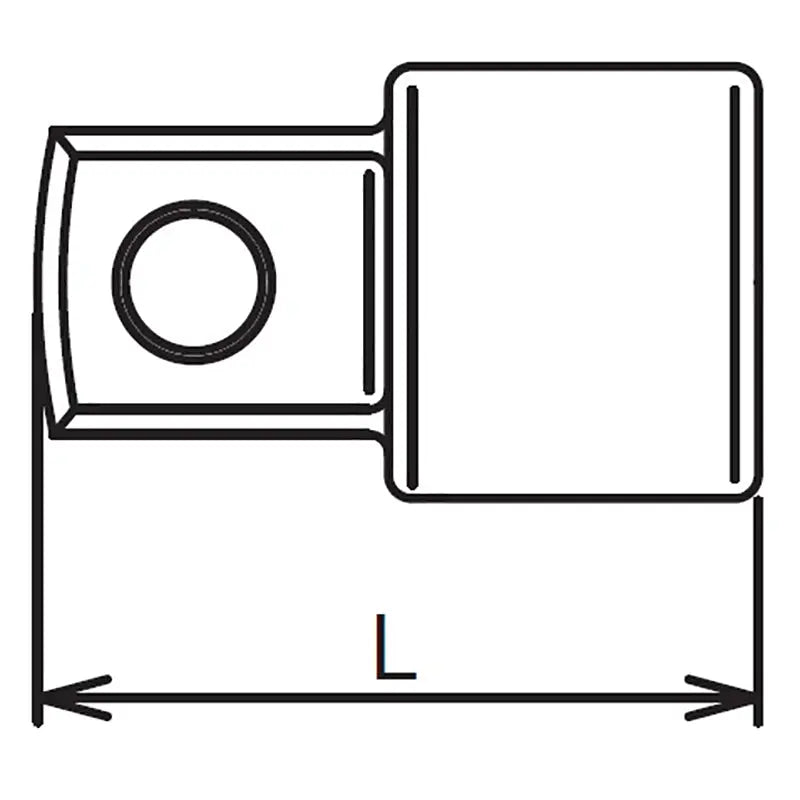 1/4 Sq. Dr. Adaptor  3/8 Square Length 22mm