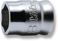 1/4 Sq. Dr. Socket  8mm 6 point Length 15mm Z-series