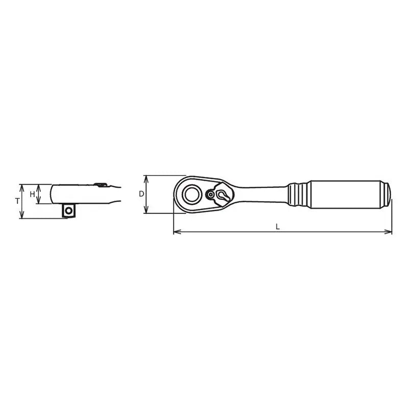 1/4" Body 3/8" Sq. Dr. Ratchet 72 teeth  Length 114mm Quick Release Z-series
