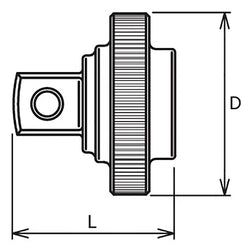 3/8 Sq. Dr. Quick Spinner  3/8 Square Length 25mm Z-series