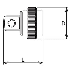 3/8 Sq. Dr. Quick Spinner  3/8 Square Length 25mm Z-series