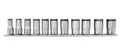 Special 3/8 Sq. Dr. Semi-Deep Socket Set  8-19mm Nut Grip   11 pieces