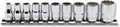 1/4 Sq. Dr. Socket Set  3/16-9/16 12 point 150mm Aerospace 10 pieces