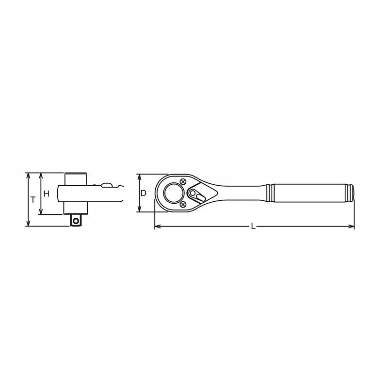 3/8 Sq. Dr. Torque Ratchet  25Nm  Length 178mm For Spark Plug