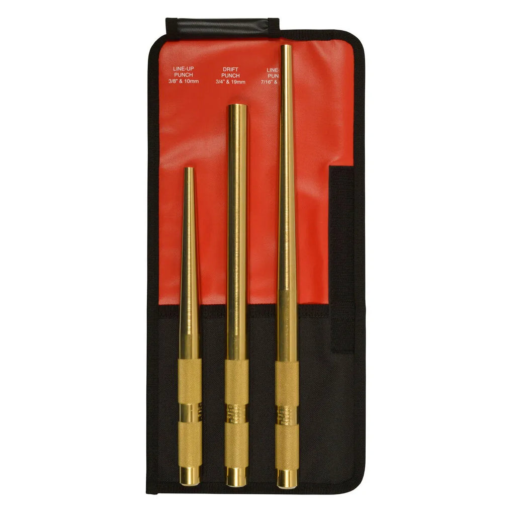 3 PC Brass X-Long Punch Set