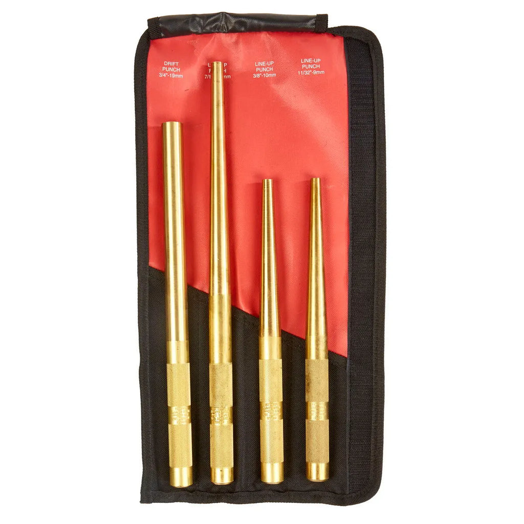 4 PC X-Long Brass Punch Set