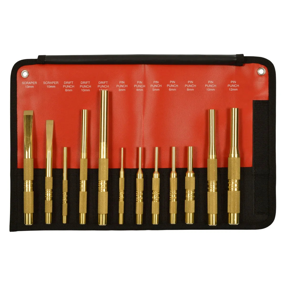 12 PC Brass Punch & Scraper Set (Metric)