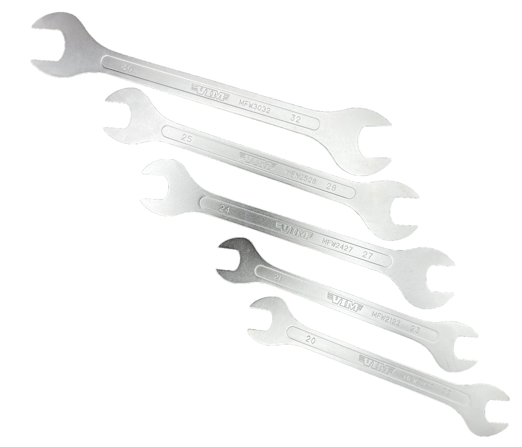5 PC. LARGE FLAT WRENCH EXTENSION SET - METRIC