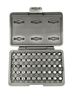 Elite 50 pc Mechanics Master Set, all 1/4" drive and 20mm OAL, Torx, Torx Plus, XZN Hex flat Philips
