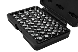 Elite 50 pc Mechanics Master Set, all 1/4" drive and 20mm OAL, Torx, Torx Plus, XZN Hex flat Philips