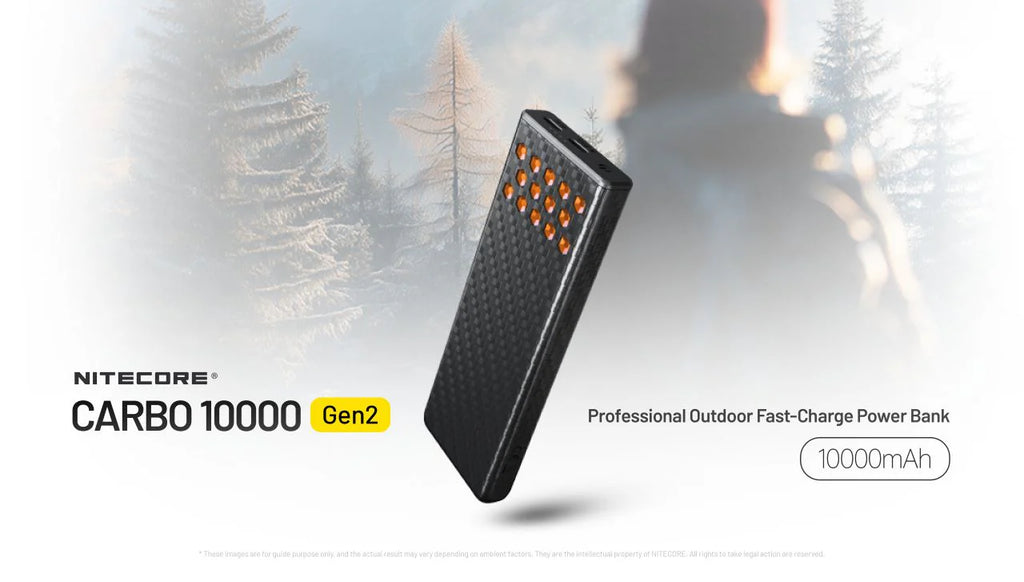 Nitecore Carbo 10000 Gen2 10000mAh Power Bank - Orange