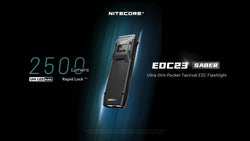 Nitecore EDC23 2500 Lumen EDC Flashlight - Black