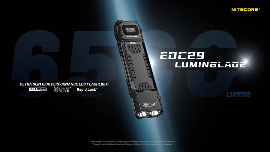 Nitecore EDC29 6500 Lumen EDC Flashlight - Black