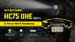 Nitecore HC75 UHE 3000 Lumen Headlamp - Black