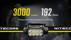 Nitecore HC75 UHE 3000 Lumen Headlamp - Black
