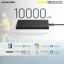Nitecore NB10000 10000mAh Power Bank - Black
