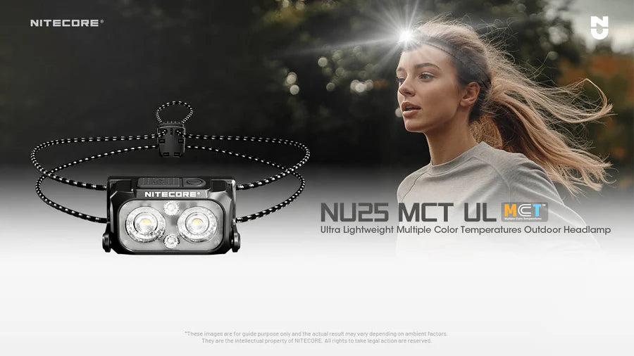 Nitecore NU25 MCT UL 400 Lumen Headlamp - Black