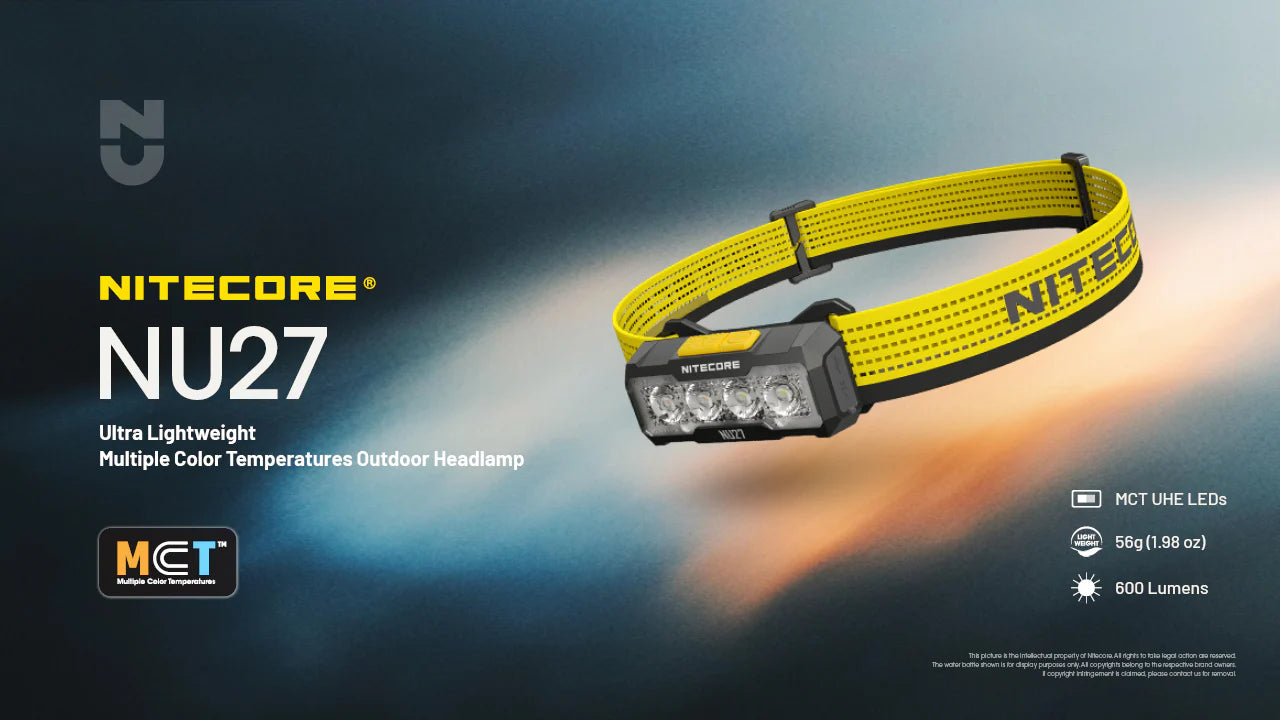 Nitecore NU27 600 Lumen Headlamp - Black