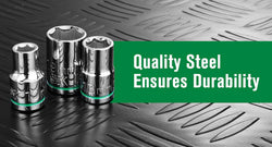 SK 11-Piece 1/2" Drive Standard Metric Chrome Socket Set