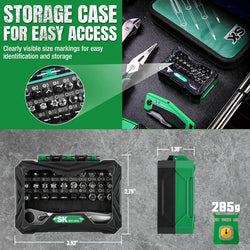 SK 32-Piece 1/4" Drive Micro Ratcheting Bit Set