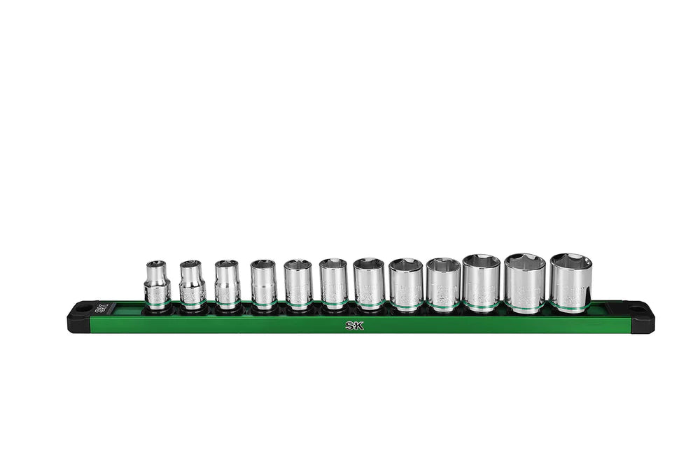 SK 13-Piece 3/8" Drive Standard Metric Chrome Socket Set