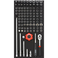 Bit Socket Set, 1/4", 102pcs. S SFS