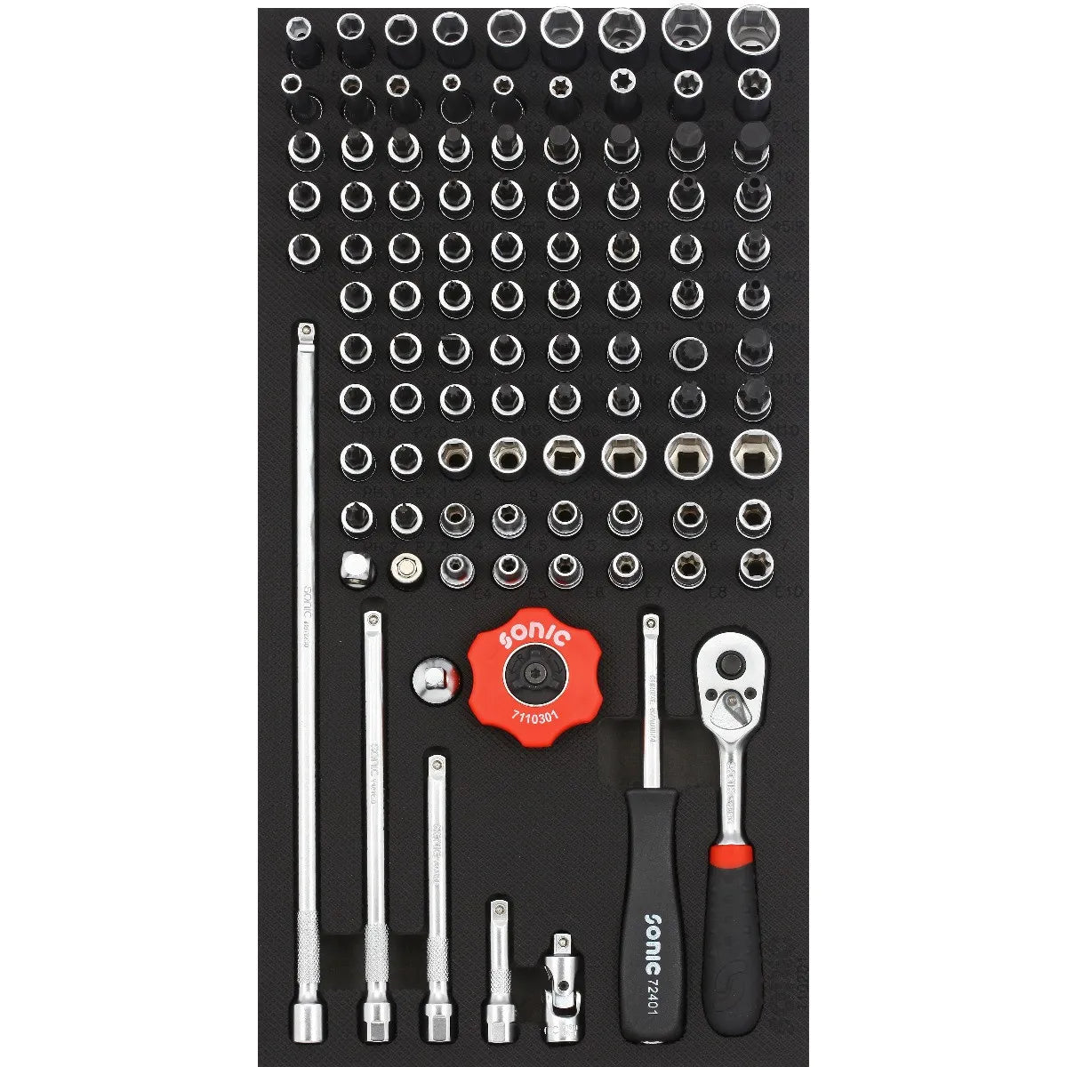 Bit Socket Set, 1/4", 102pcs. S SFS