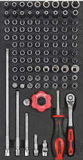 Bit Socket Set, 1/4", 102pcs. S SFS