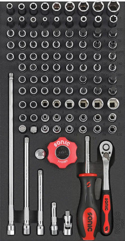 Bit Socket Set, 1/4", 102pcs. S SFS