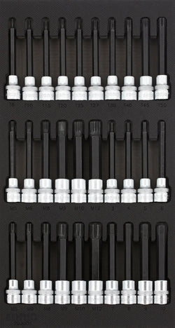 Bit Socket Set, 3/8", 30pcs. S SFS
