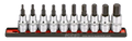 Hex Bit Socket Set on Rail, 1/2", 10pcs.