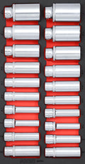 SAE Deep Socket Set, 1/2", 20pcs. S SFS