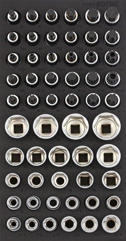 Bit Socket Set, 1/2", 56pcs. S SFS