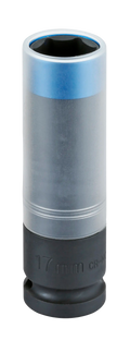 Power Impact Wheel Socket, 1/2", 6pt., 17mm