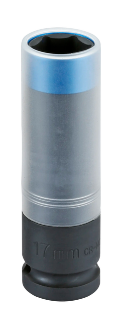 Power Impact Wheel Socket, 1/2", 6pt., 17mm