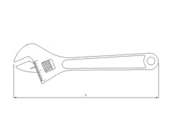 Adjustable Wrench, 6"